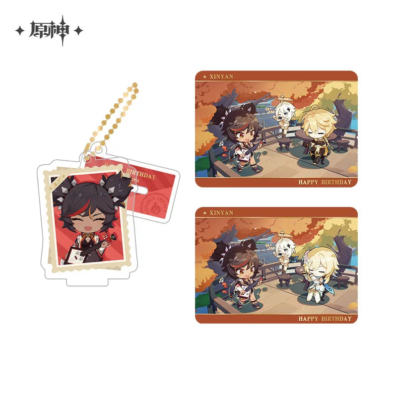 Genshin Impact Photo Reminiscing Series Acrylic Keychain Standee & Card Set Vol 4