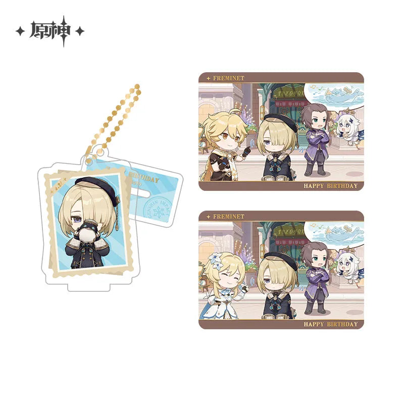 Genshin Impact Photo Reminiscing Series Acrylic Keychain Standee & Card Set Vol 4