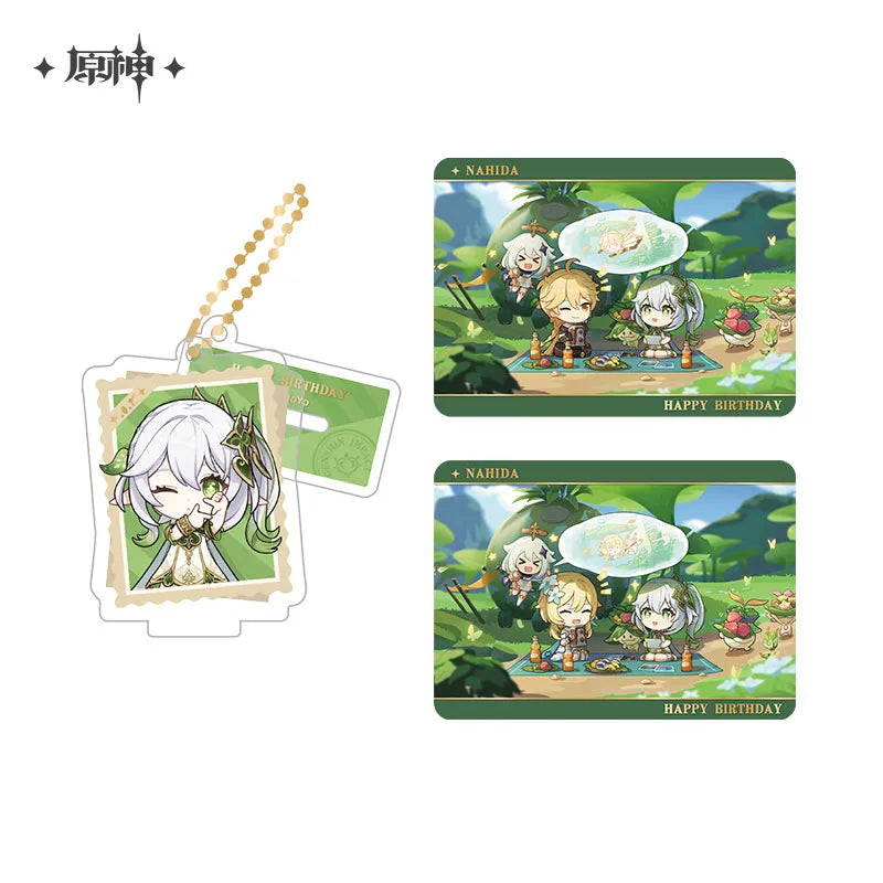 Genshin Impact Photo Reminiscing Series Acrylic Keychain Standee & Card Set Vol 4
