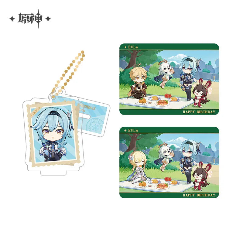 Genshin Impact Photo Reminiscing Series Acrylic Keychain Standee & Card Set Vol 4