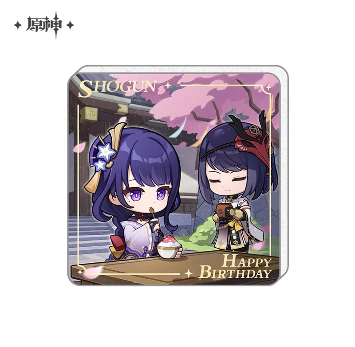 Genshin Impact Birthday Greetings Series Acrylic Refrigerator Magnet