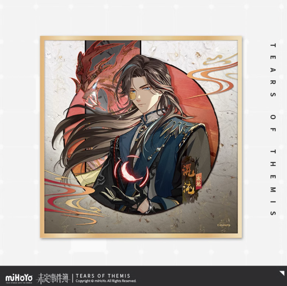 Tears of Themis Onmi-Spirits Bureau: Dark Fates Series Gold Frame Acrylic Shikishi