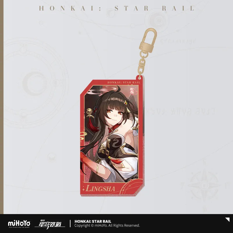 Honkai: Star Rail Star Invitation Series Reflective Quicksand Acrylic Keychain