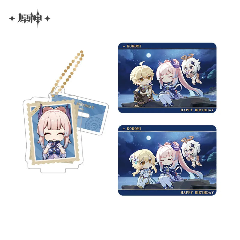 Genshin Impact Photo Reminiscing Series Acrylic Keychain Standee & Card Set Vol 6