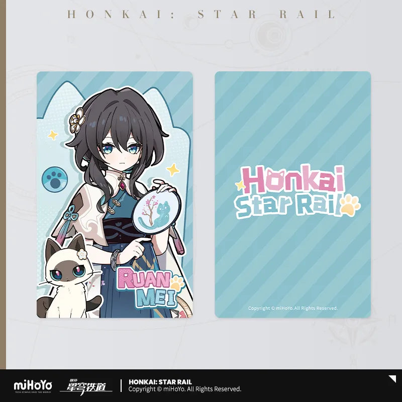 Honkai:Star Rail Tiny Cat Series Laser Ticket Card