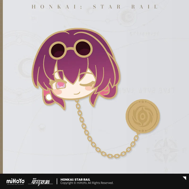 Honkai: Star Rail Pom-Pom Exhibition Hall Series Metal Chain Badge