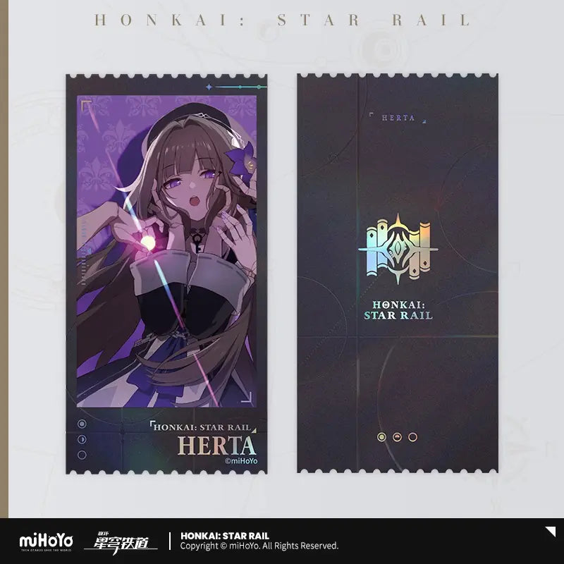 Honkai: Star Rail Departure Countdown Series Commemorative Ticket Set of 7