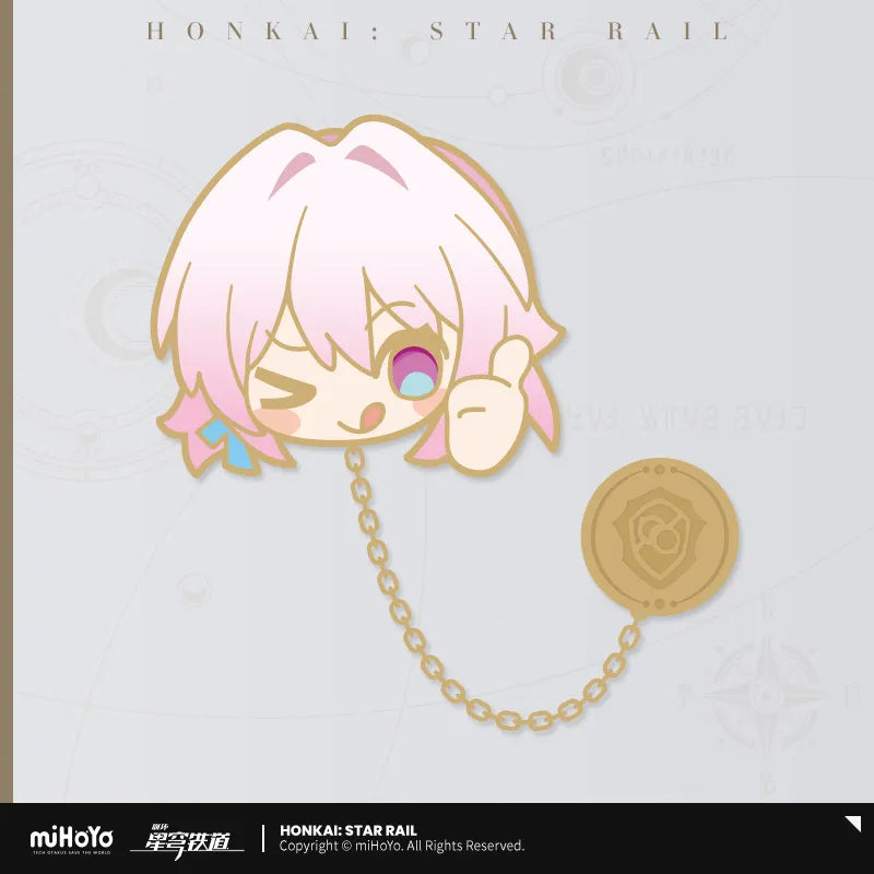 Honkai: Star Rail Pom-Pom Exhibition Hall Series Metal Chain Badge