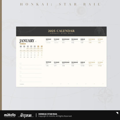 Honkai: Star Rail 2025 Calendar