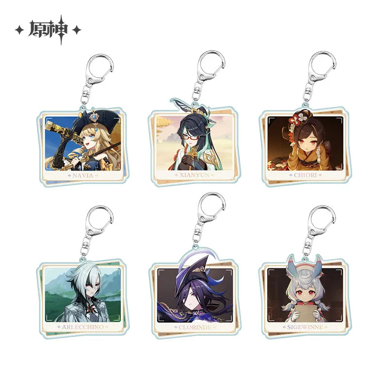 Genshin Impact Character PV Series Acrylic Pendant Keychain