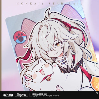 Honkai:Star Rail Tiny Cat Series Laser Ticket Card