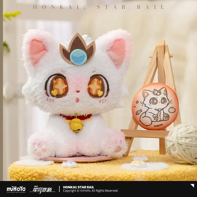 Honkai: Star Rail Glass Flower Cat Resting Shoulder Plush Pendant