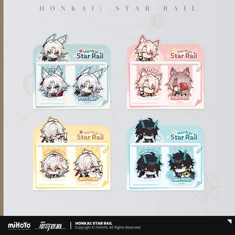 Honkai: Star Rail Pom-Pom Exhibition Series Magnetic Bookmark Set