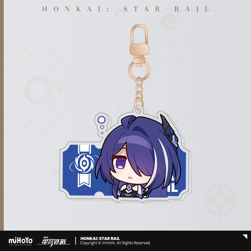 Honkai: Star Rail Pom-Pom Exhibition Hall Series Acrylic Pendant Keychain