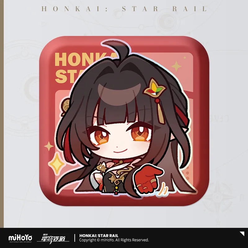 Honkai: Star Rail Pom-Pom Exhibition Hall Series Square Badge