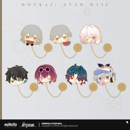 Honkai: Star Rail Pom-Pom Exhibition Hall Series Metal Chain Badge
