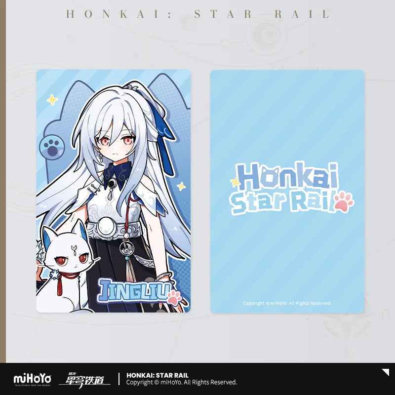 Honkai:Star Rail Tiny Cat Series Laser Ticket Card