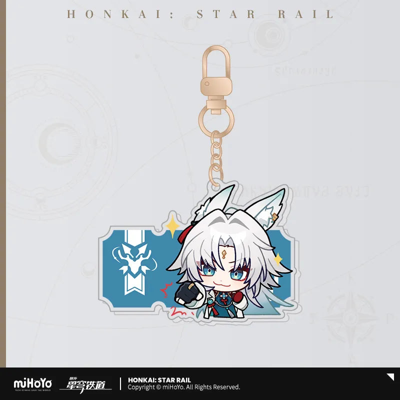 Honkai: Star Rail Pom-Pom Exhibition Hall Series Acrylic Pendant Keychain