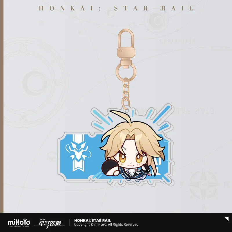 Honkai: Star Rail Pom-Pom Exhibition Hall Series Acrylic Pendant Keychain