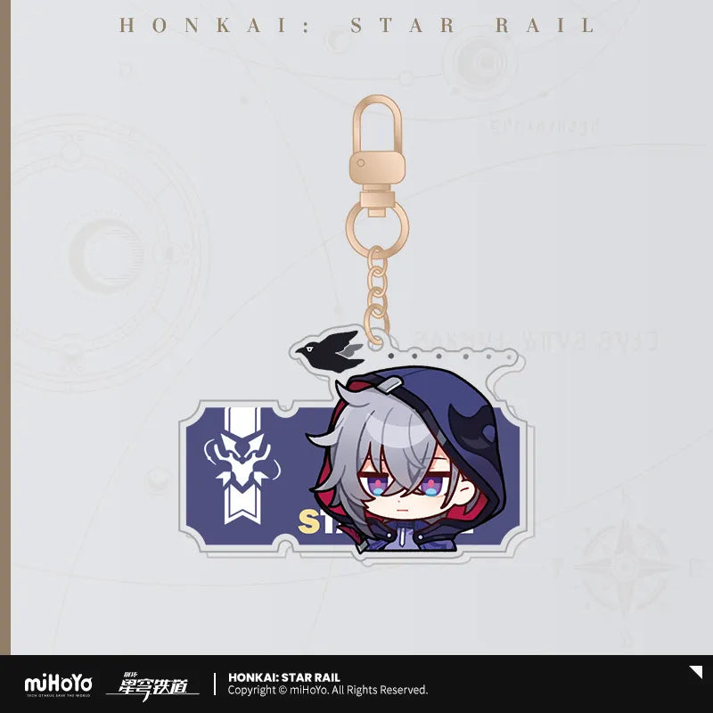 Honkai: Star Rail Pom-Pom Exhibition Hall Series Acrylic Pendant Keychain