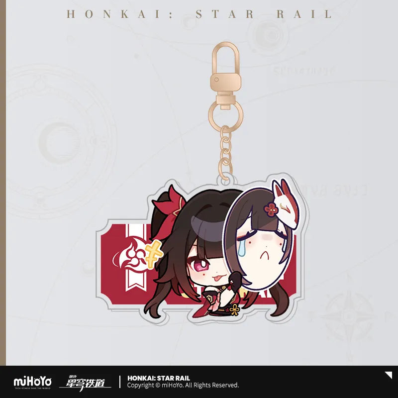 Honkai: Star Rail Pom-Pom Exhibition Hall Series Acrylic Pendant Keychain