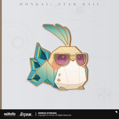 Honkai: Star Rail Jimmy's Interview Studio Series Origami Bird Metal Badge