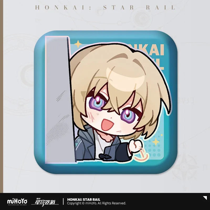 Honkai: Star Rail Pom-Pom Exhibition Hall Series Square Badge