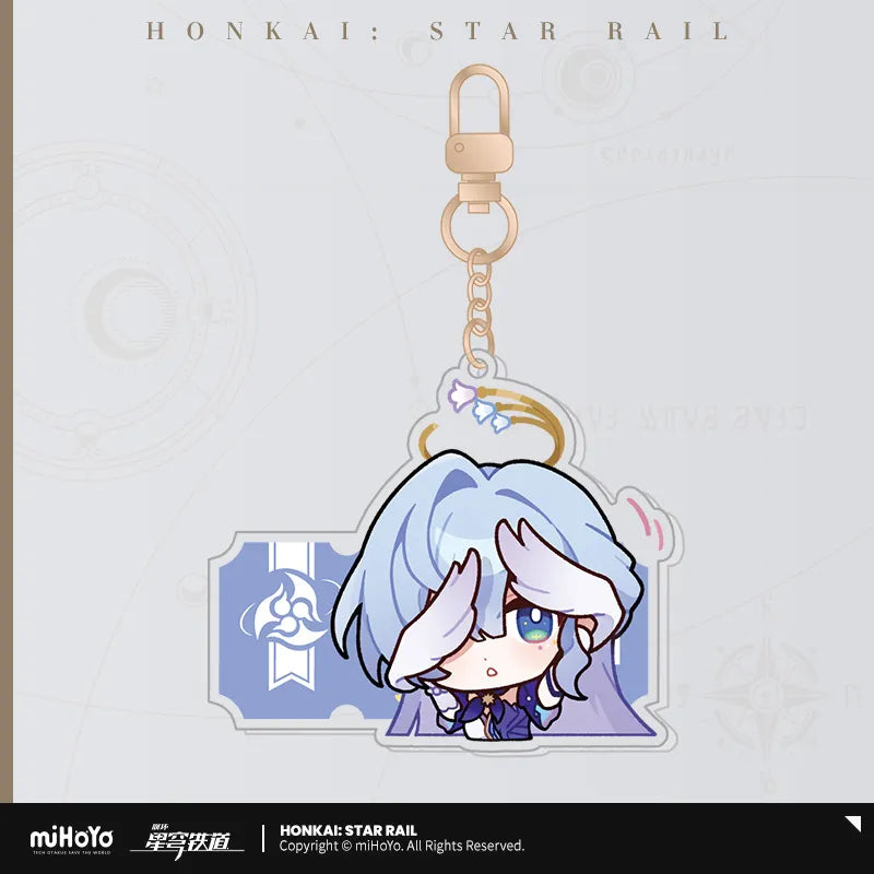 Honkai: Star Rail Pom-Pom Exhibition Hall Series Acrylic Pendant Keychain