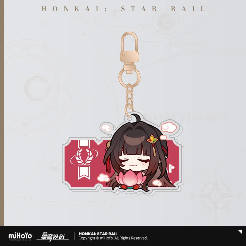 Honkai: Star Rail Pom-Pom Exhibition Hall Series Acrylic Pendant Keychain