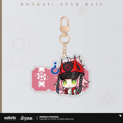 Honkai: Star Rail Pom-Pom Exhibition Hall Series Acrylic Pendant Keychain