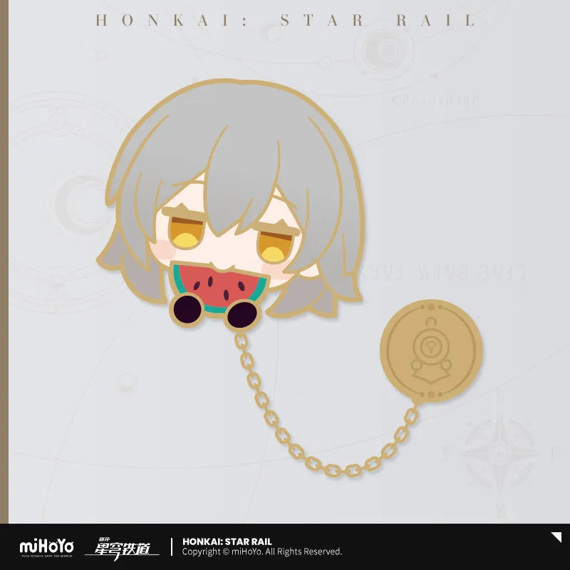 Honkai: Star Rail Pom-Pom Exhibition Hall Series Metal Chain Badge