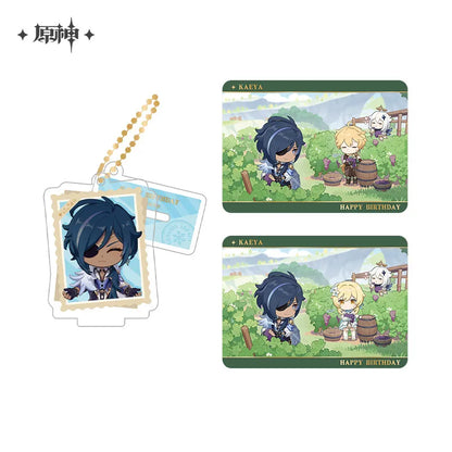 Genshin Impact Photo Reminiscing Series Acrylic Keychain Standee & Card Set Vol 5