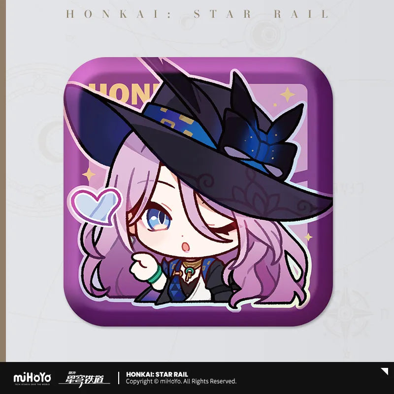 Honkai: Star Rail Pom-Pom Exhibition Hall Series Square Badge