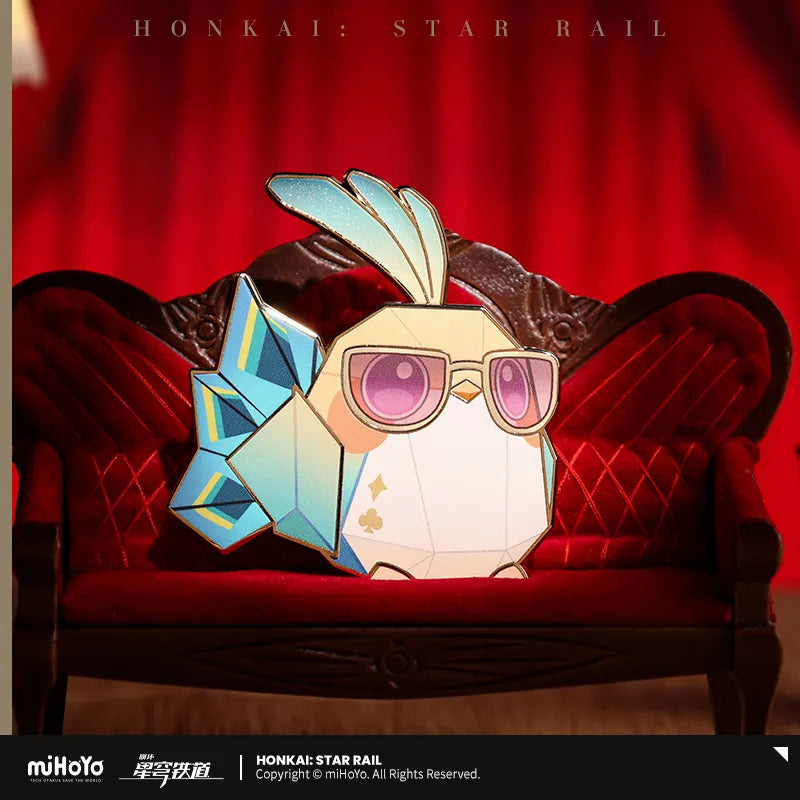 Honkai: Star Rail Jimmy's Interview Studio Series Origami Bird Metal Badge