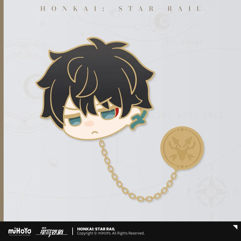 Honkai: Star Rail Pom-Pom Exhibition Hall Series Metal Chain Badge