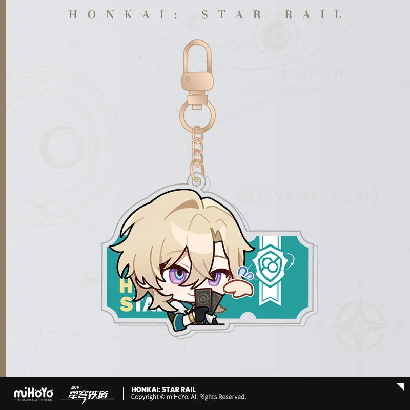 Honkai: Star Rail Pom-Pom Exhibition Hall Series Acrylic Pendant Keychain