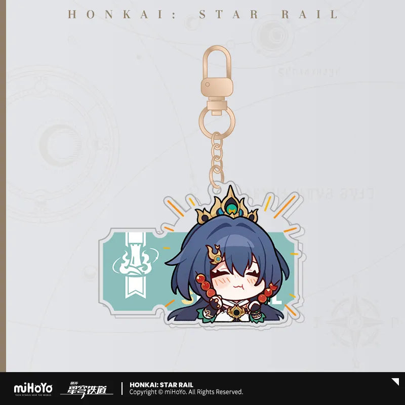 Honkai: Star Rail Pom-Pom Exhibition Hall Series Acrylic Pendant Keychain