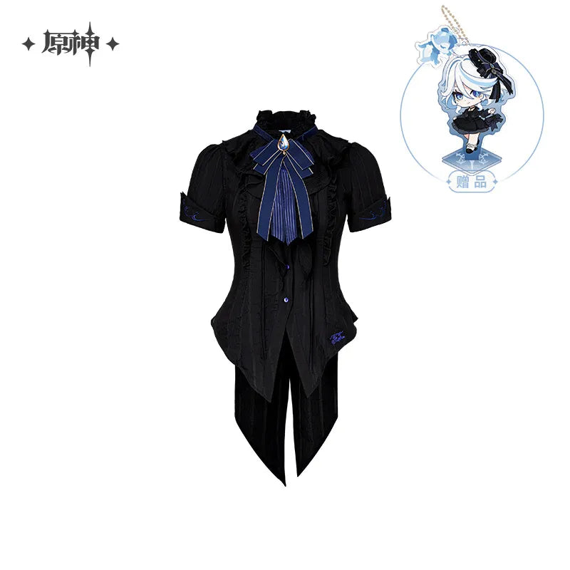 Genshin Impact Theme Impression Furina Short-Sleeved Waist Blouse w/ Bonus