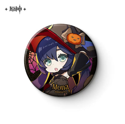 Genshin Impact Halloween Themed Series Chibi Character Badge