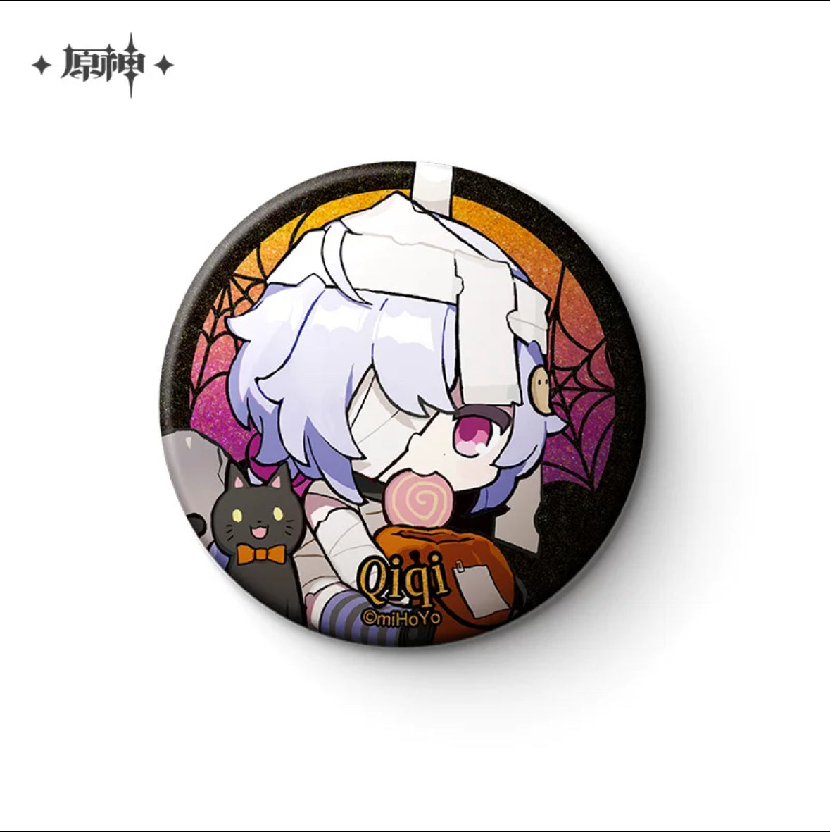 Genshin Impact Halloween Themed Series Chibi Character Badge