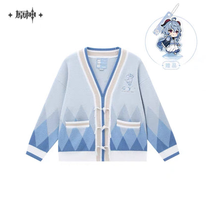 Genshin Impact Ganyu Themed Series Knitted Cardigan w/ Bonus