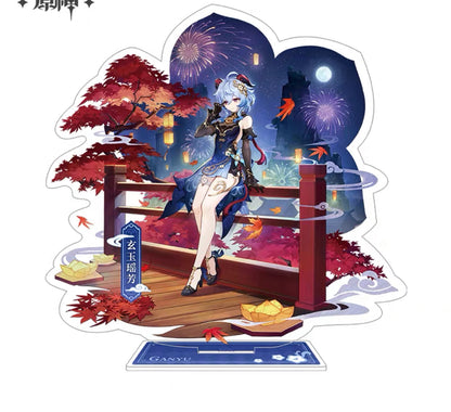 Genshin impact Teyvat Fashion Series Acrylic Standee & Badge