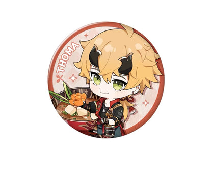 Genshin Impact Delicious Party Themed Series Character Badge Vol 1