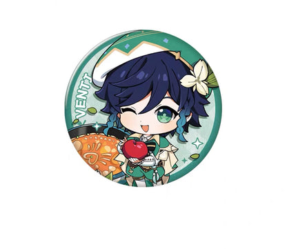 Genshin Impact Delicious Party Themed Series Character Badge Vol 2