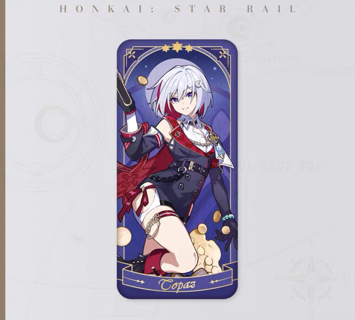 Honkai: Star Rail Fable Of Stars Series Tarot Card Tin Badge