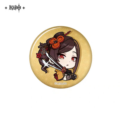 Genshin Impact Chibi Emoticon Series Badge Vol 1