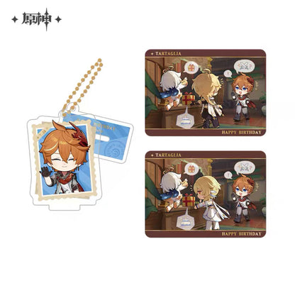 Genshin Impact Photo Reminiscing Series Acrylic Keychain Standee & Card Set Vol 3