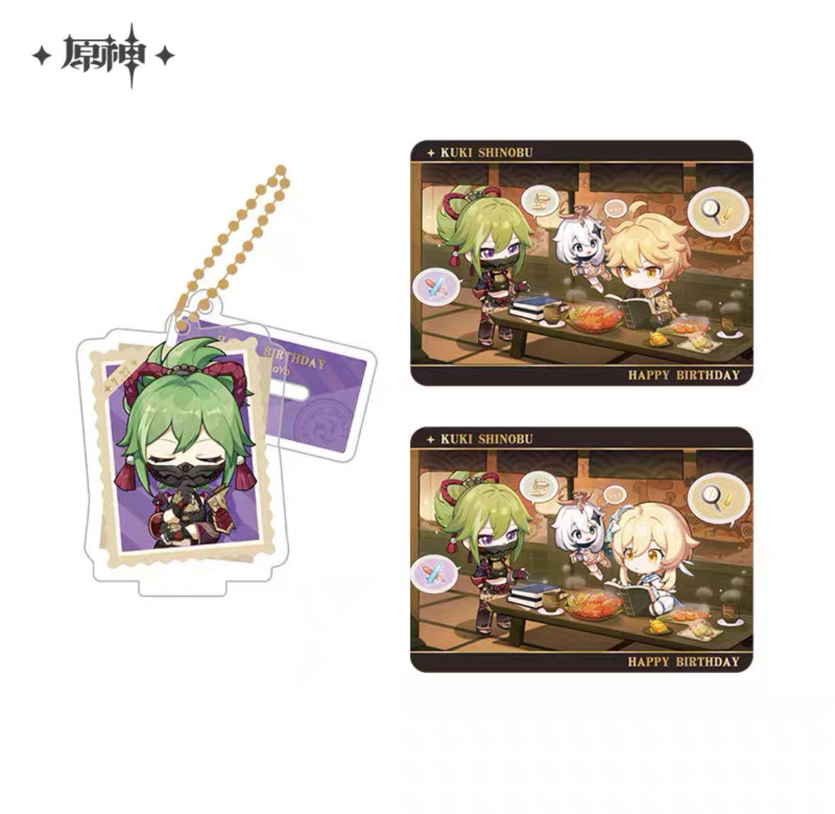 Genshin Impact Photo Reminiscing Series Acrylic Keychain Standee & Card Set Vol 3