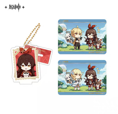 Genshin Impact Photo Reminiscing Series Acrylic Keychain Standee & Card Set Vol 3