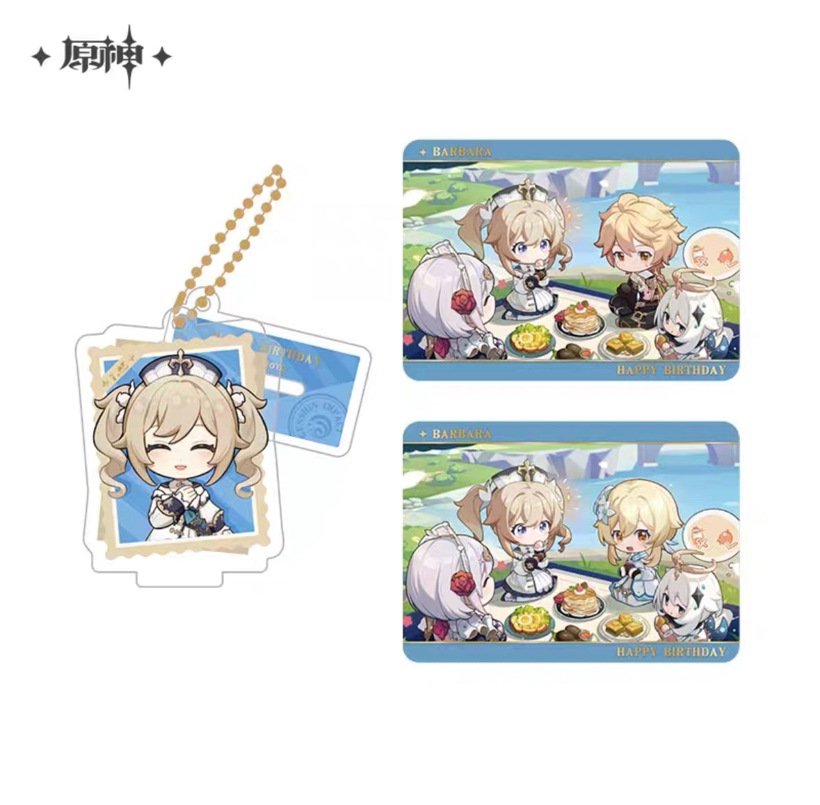 Genshin Impact Photo Reminiscing Series Acrylic Keychain Standee & Card Set Vol 3